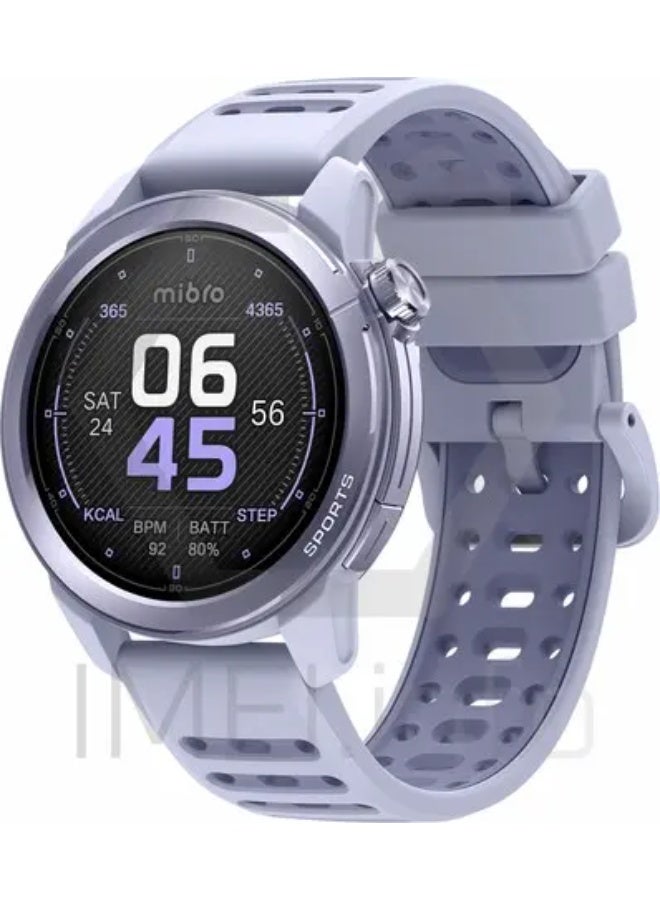 Mibro GS Active2 Smart Sports Watch with GPS, AMOLED Display, VO₂ Max, Bluetooth Call & Heart Rate Monitor – Purple - Image 1