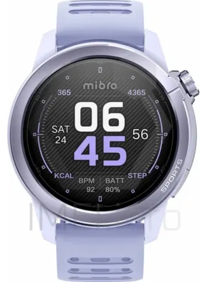 Mibro GS Active2 Smart Sports Watch with GPS, AMOLED Display, VO₂ Max, Bluetooth Call & Heart Rate Monitor – Purple - Image 2
