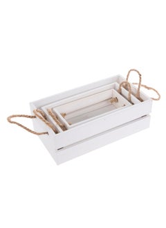 Set of 3 Shabby Chic Wooden Crates  Perfect for your home design