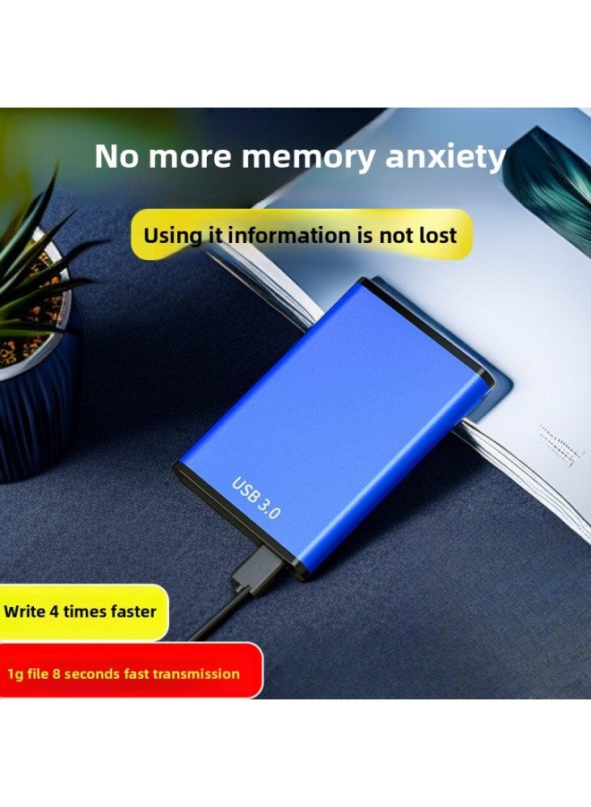 Mobile Hard Disk 2t Office High-speed Transmission Usb3.0 Hard Disk Metal Solid Machine For Notebook Desktop Computer 1t-Capacity:Business Black-Interface:1t/high-speed Reading And Writing Usb3.0/portable Transmission  - Image 4