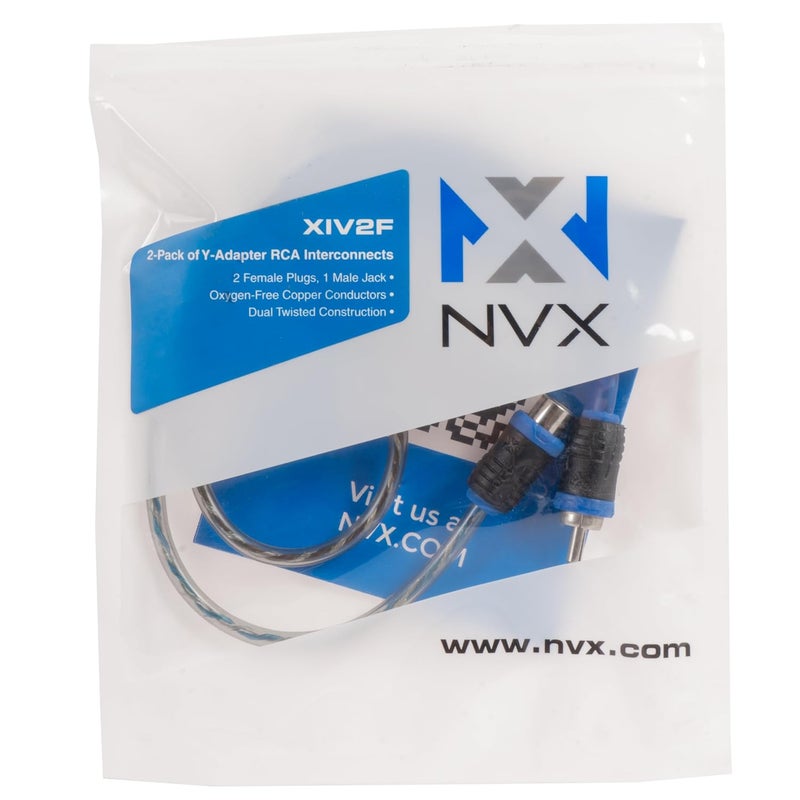 كابل توصيل صوتي ® XIV2F من النحاس الخالي من الأكسجين، بمقبس ذكر واحد إلى مقبسين أنثى، بمحول على شكل Y، زوج ملتوٍ، لسيارات السلسلة V من نوع RCA، مع تقليل الضوضاء المحمية ونهايات مطليّة بالفضة منقسمة الطرف (عبوتان) - Image 4