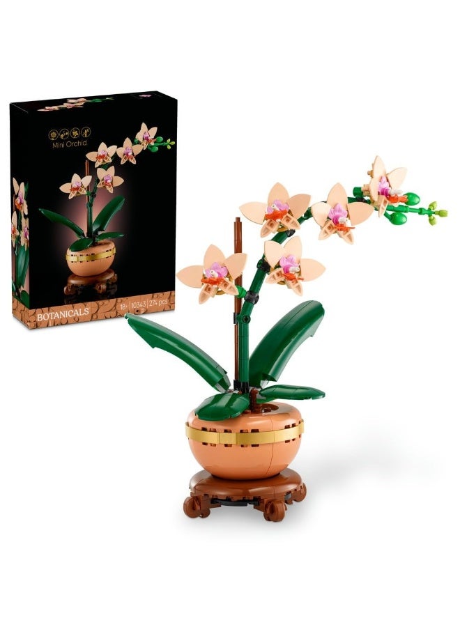 This 274-piece orchid building block set is a great puzzle for all ages, perfect for children of all ages. The pink cherry blossom tree-themed building blocks are perfect as a birthday gift for girls and can be used as furniture decoration. - Image 1