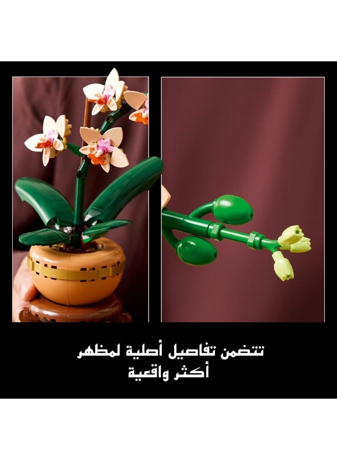 This 274-piece orchid building block set is a great puzzle for all ages, perfect for children of all ages. The pink cherry blossom tree-themed building blocks are perfect as a birthday gift for girls and can be used as furniture decoration. - Image 4