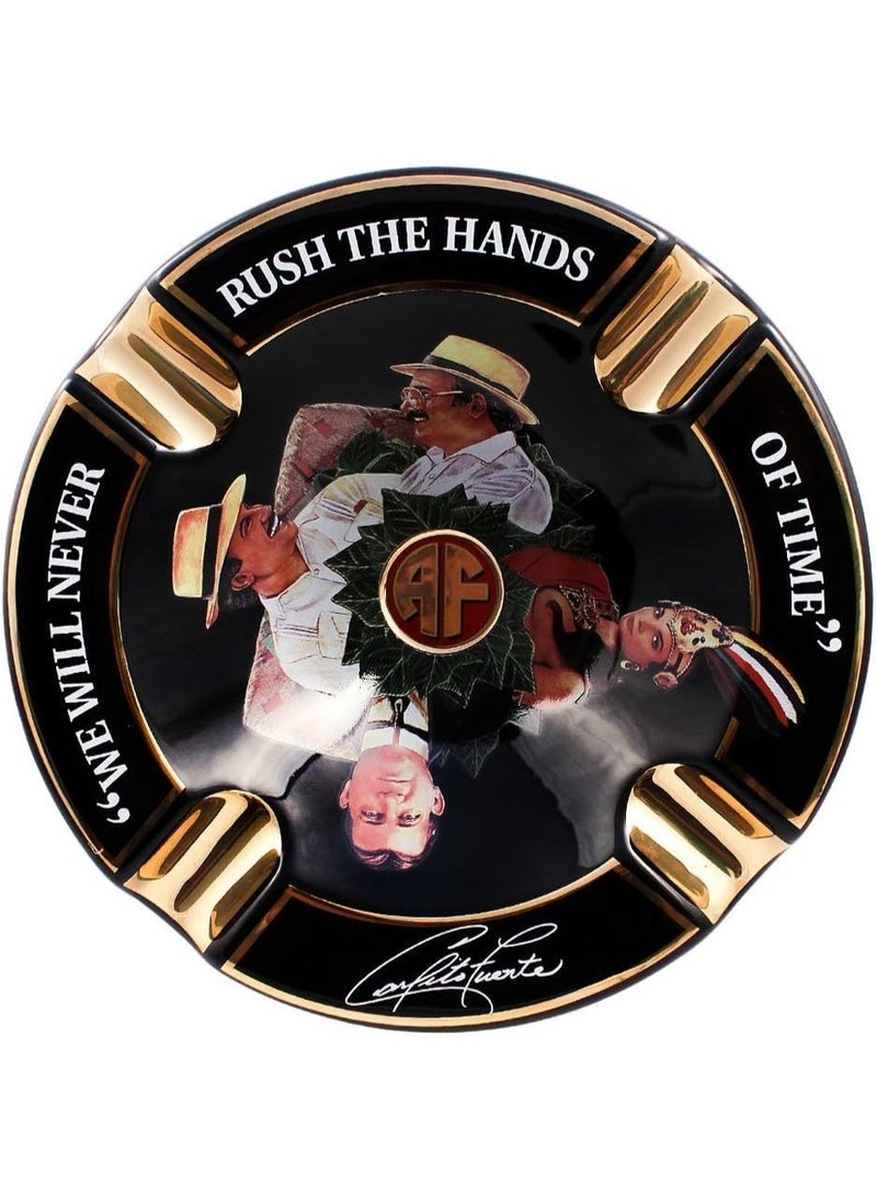 Arturo Fuente Limited Edition Large 8.75" Porcelain Ashtray – Premium Black Luxury Design | Collector Ash Tray, Heavy Duty, Home & Lounge Decor, Gift For Mens - Image 2