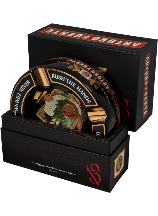Arturo Fuente Limited Edition Large 8.75" Porcelain Ashtray – Premium Black Luxury Design | Collector Ash Tray, Heavy Duty, Home & Lounge Decor, Gift For Mens - Image 4