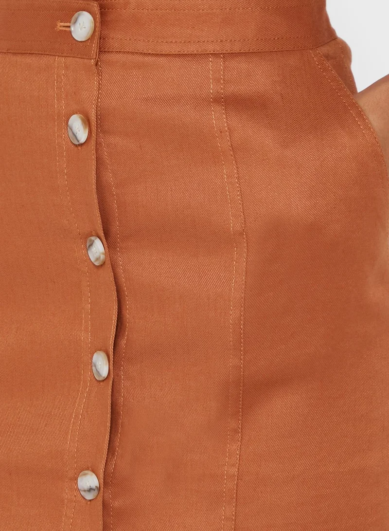 BANANA REPUBLIC Button Detail Skirt
