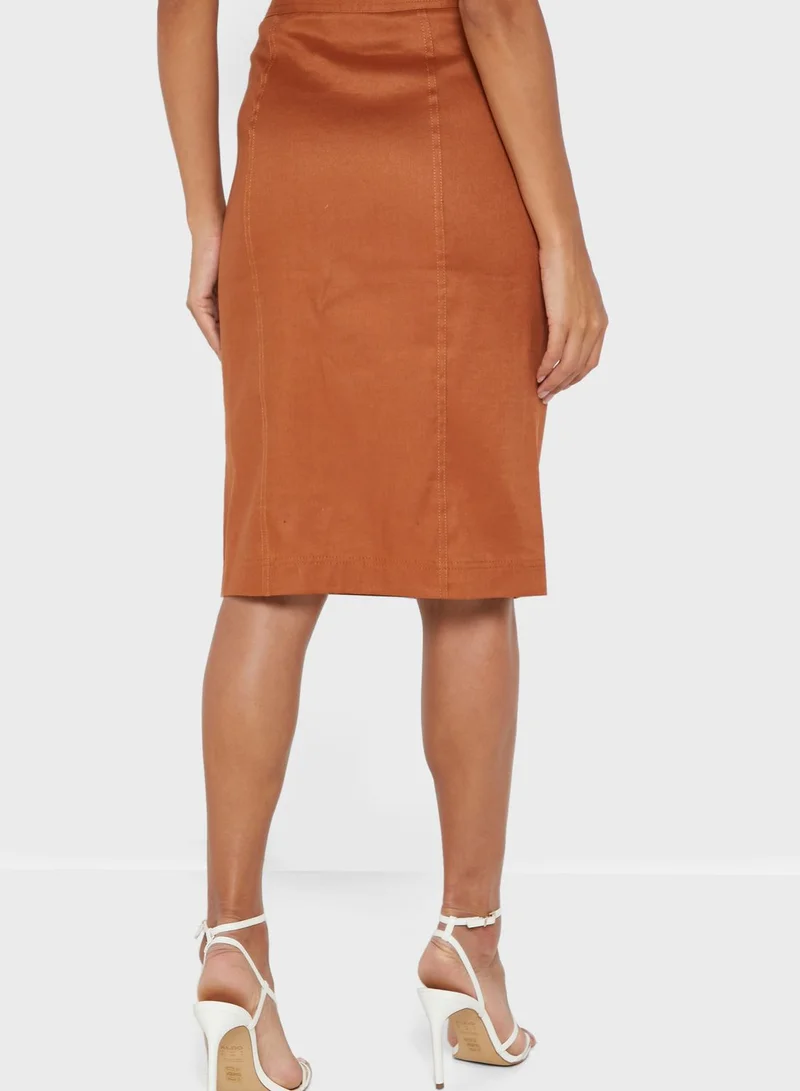 BANANA REPUBLIC Button Detail Skirt