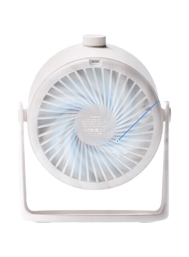 SOLOVE F17-1 Desktop Fan High Speed Air Circulation Fan Usb Mini Fan Wall-Mounted Summer Home Office Kitchen Powerful 6000Mah Long Battery Life Snow White - Image 1