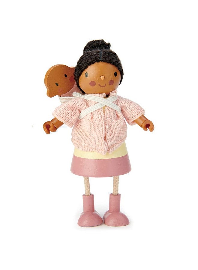 Tender Leaf Toys Mrs. Forrester And The Babydetailed Wooden Doll With Flexible Arms And Legs For Dollhouseencourage Creative And Imaginative Play For Childrenage 3+ - Image 1