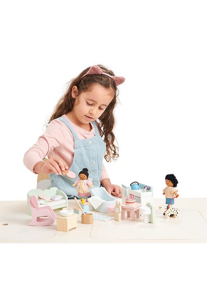 Tender Leaf Toys Mrs. Forrester And The Babydetailed Wooden Doll With Flexible Arms And Legs For Dollhouseencourage Creative And Imaginative Play For Childrenage 3+ - Image 4