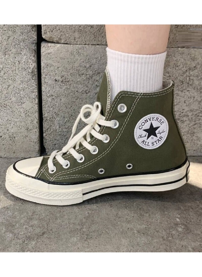 CONVERSE - Classic High Top Sneaker Olive Green - Image 1