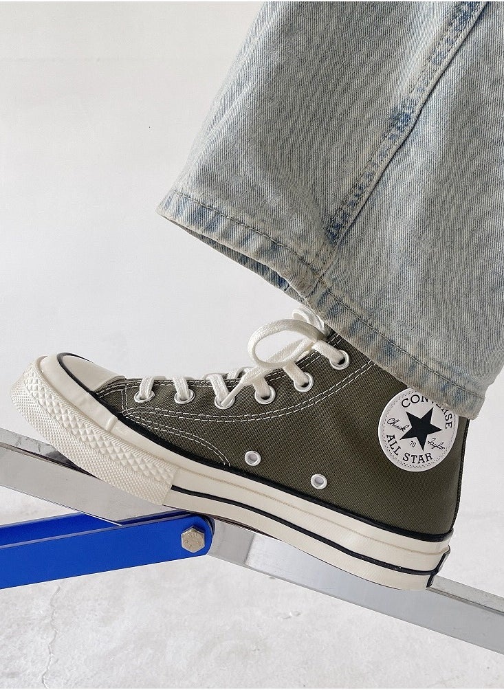 CONVERSE - Classic High Top Sneaker Olive Green - Image 1
