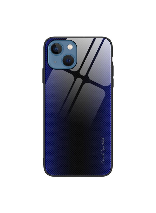 S-TOP Case For iPhone 14 Texture Gradient Glass TPU Phone Case - Image 1