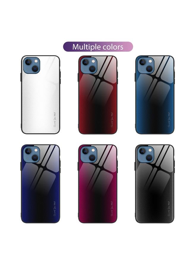 S-TOP Case For iPhone 14 Texture Gradient Glass TPU Phone Case - Image 2