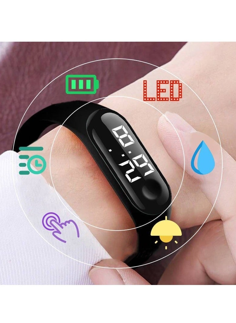 Waterproof M3 White Light Touch Screen LED Watch Small Gift E-commerce Popular Student LED Electronic Watch  - Image 2