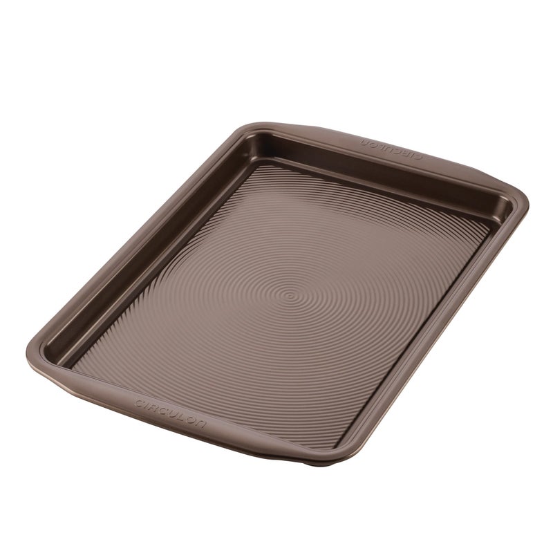 Circulon Nonstick Bakeware Nonstick Cookie Sheet  Baking Sheet  10 Inch x 15 Inch Chocolate Brown