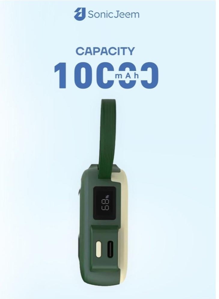 Sonic Jeem SJ503A Half Moon 10000mAh Mini Power Bank – Super Mini, Fast Charging, Flight Friendly - Image 3