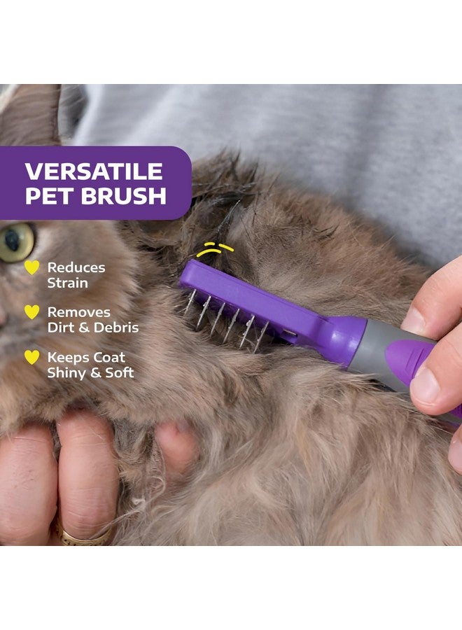 Hertzko Dematting Comb for Dogs by Hertzko - Grooming Tool for Long and Short Haired Pets - Matted Cat Fur Remover for Small Dogs, Cats, and Rabbits - Tangle and Knot Remover Brush - Image 2