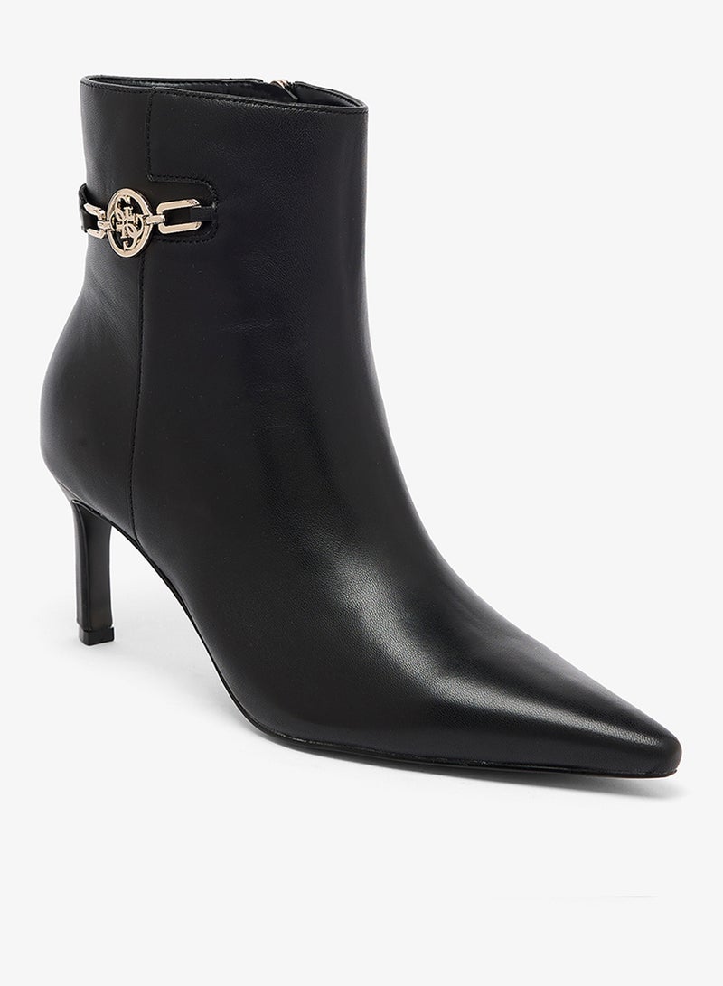 GUESS Leather stiletto boots PAISLIE - Image 2