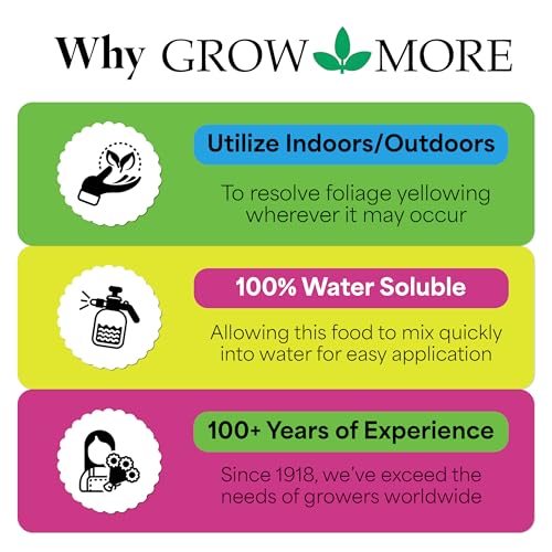 Grow More 0.2-0-0 EDDHA Iron Chelate for Greener Plants on Soils with pH of 7 or Above - 1lb of Water Soluble Chelated 6% Iron for Plants - Image 5