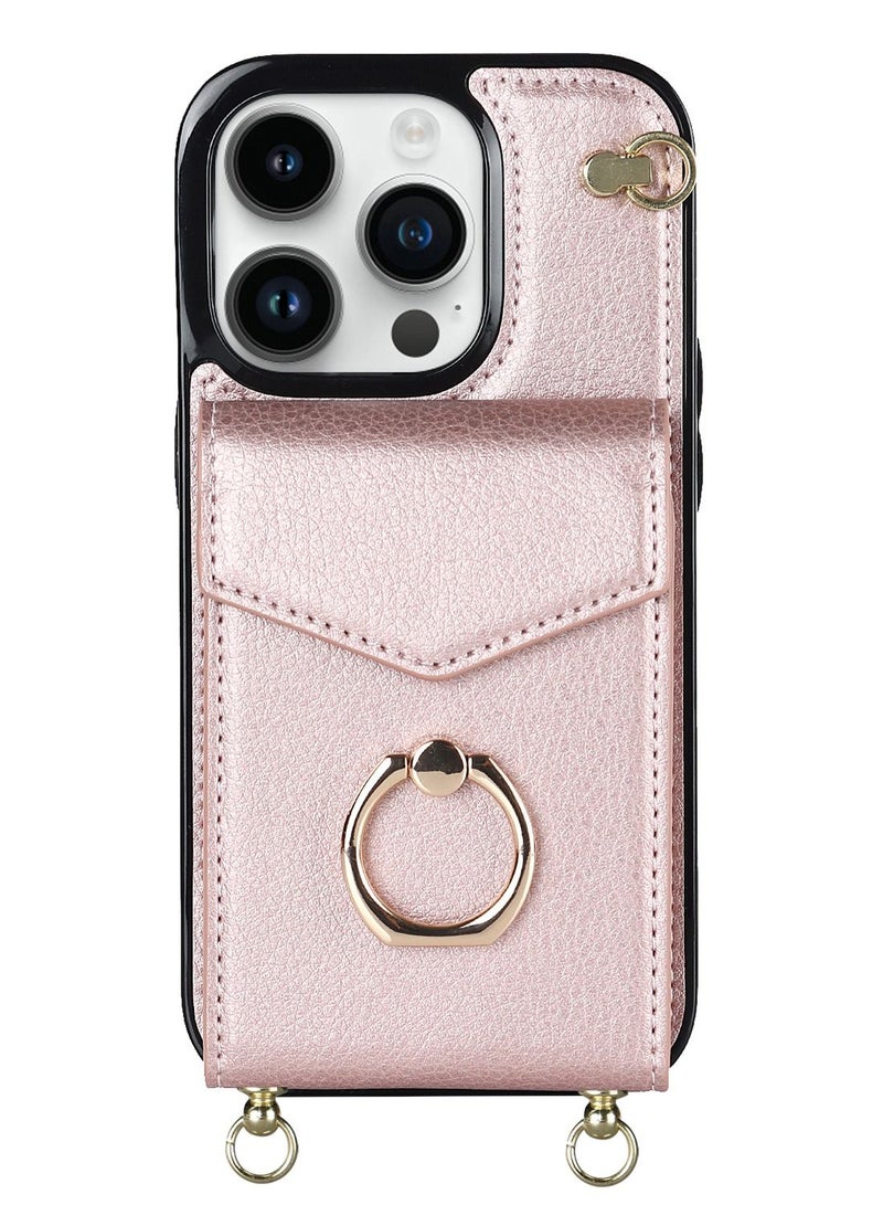 Suteni Back Cover Leather Hidden Card Slots Phone Case for iPhone - Image 1