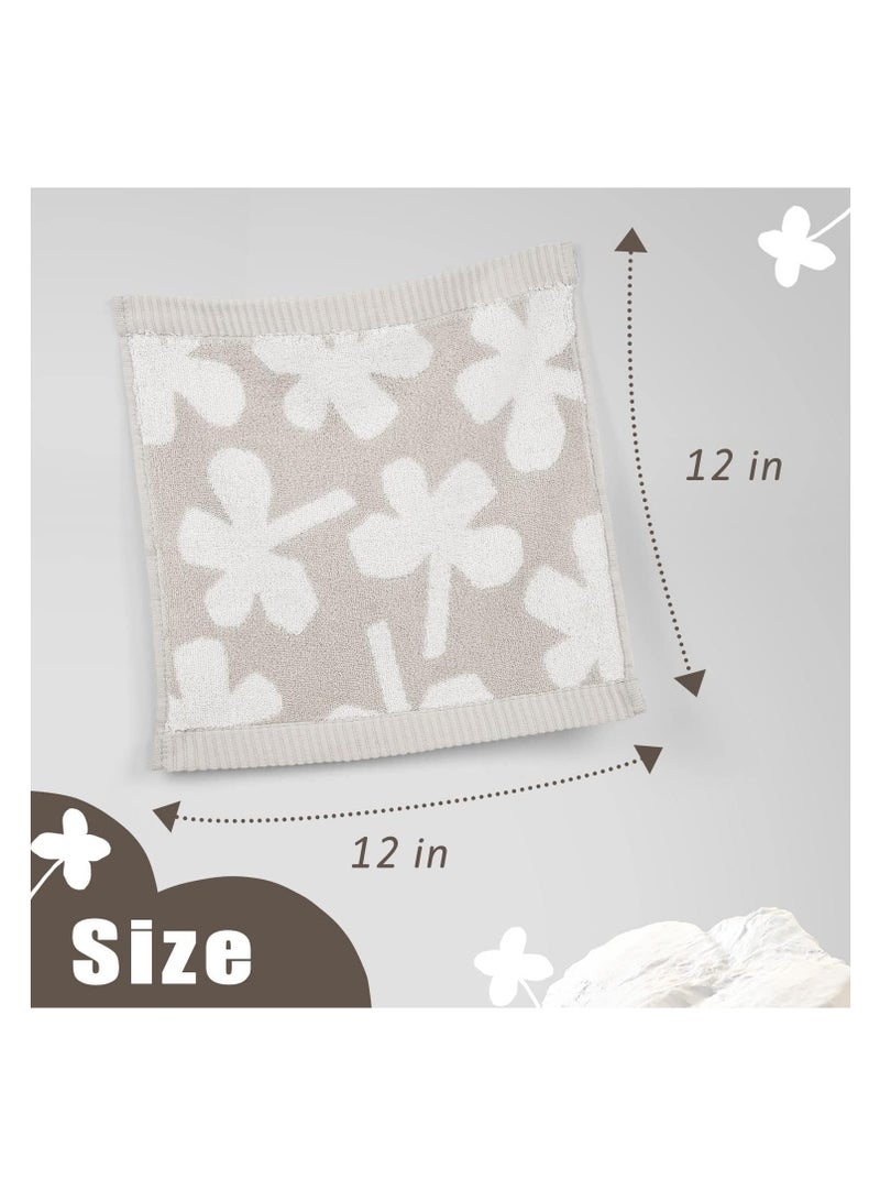 SYOSI Microfiber Washcloths Towels Set, Highly Absorbent and Super Soft Fingertip Towels, Multi-Purpose Wash Cloths for Bathroom, Hotel, Spa, and Gym, 12x12 Inch, Light Gray - Image 3