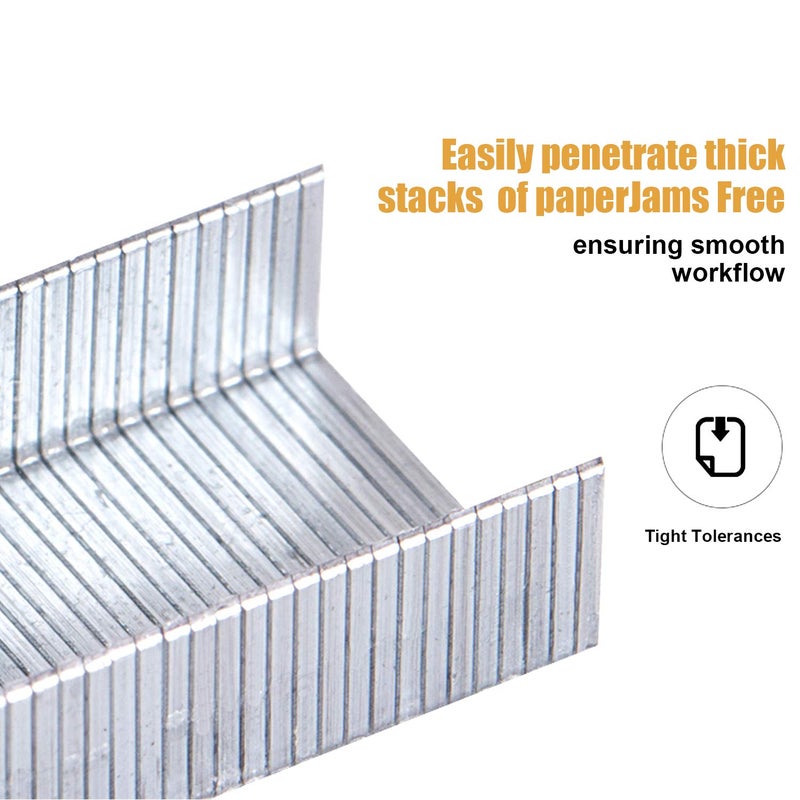 Leven Deli 10,000 Staples, Fits Deli 25, 40 and 60 Sheet Capacity Staplers, Standard 1/4 Inch Length, 24/6, Jam Free Sharp Chisel Point Design, 10 Boxes of 1,000 Staples, Fits Standard Staplers - Image 4