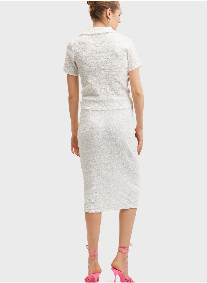 MANGO - High Waist Bodycon Skirt - Image 1