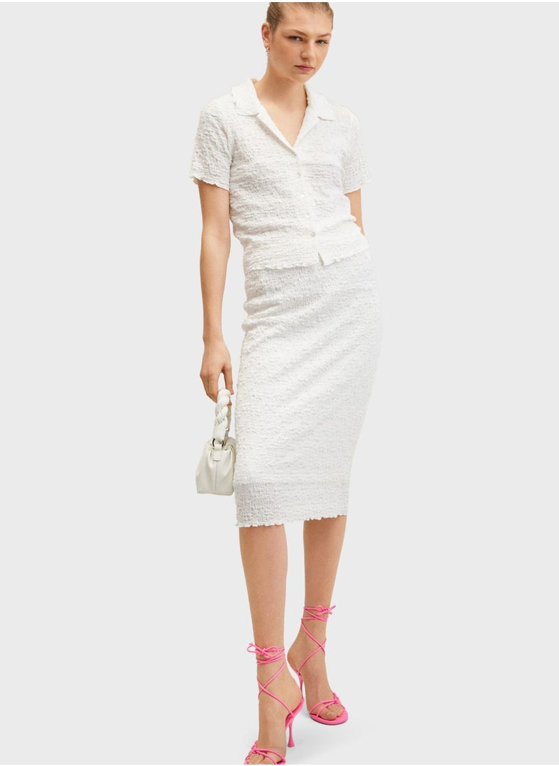 MANGO - High Waist Bodycon Skirt - Image 1