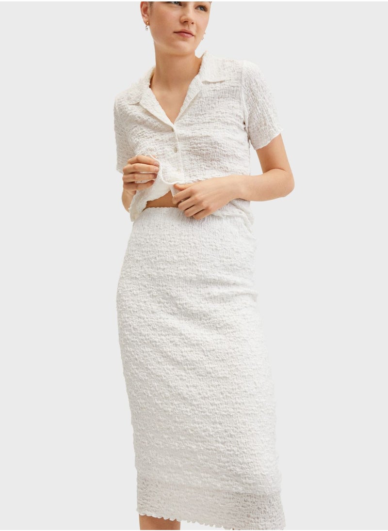 MANGO - High Waist Bodycon Skirt - Image 1