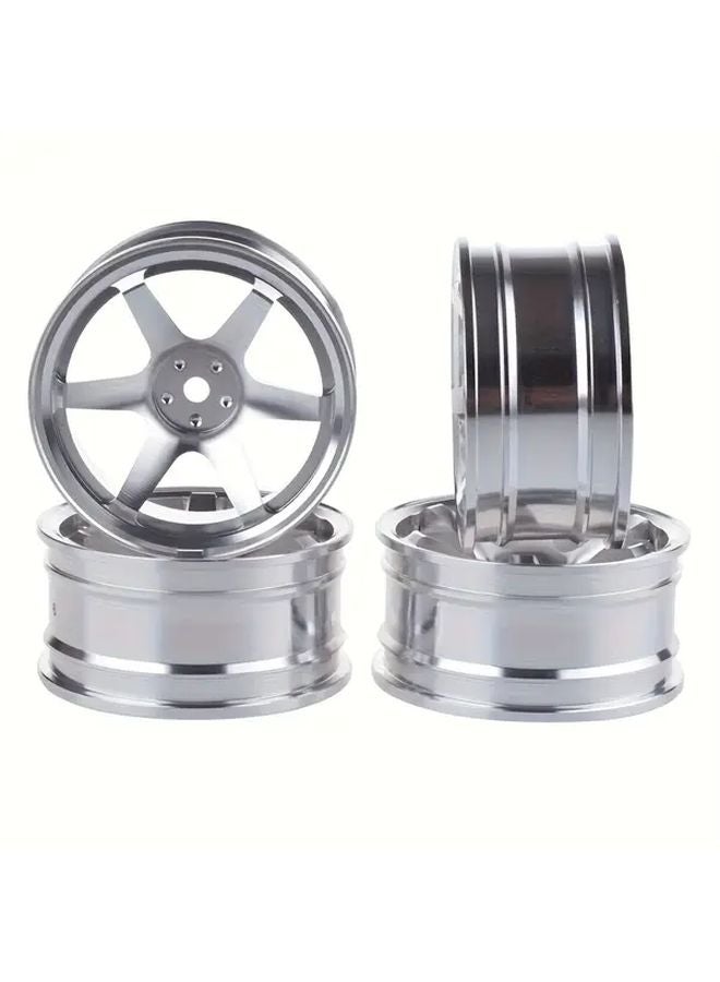 Black 1 10 Scale RC Drift Wheels Heavy Duty Metal Deep Dish 12mm Hex Hub - Image 4