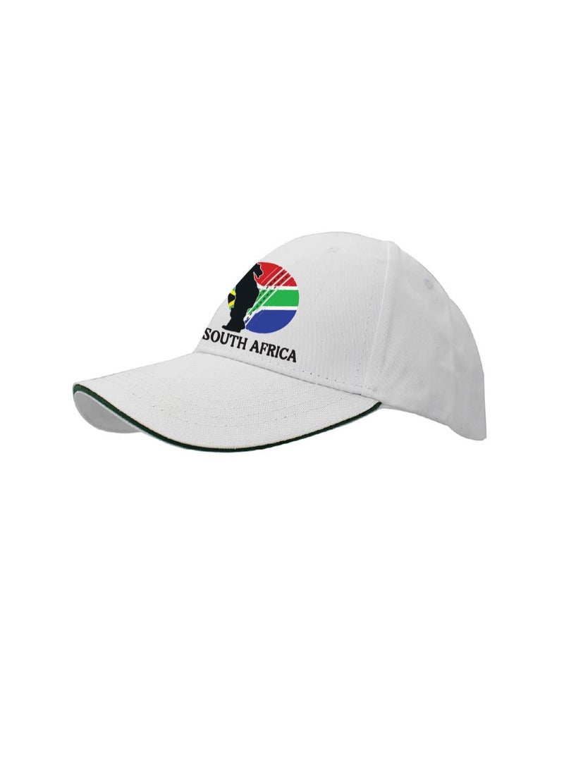 South Africa Sports Fans Cricket Cap - Metal Adjustable Buckle Closure Cap for Men and Women - South Africa Sports Cricket Caps for Fans - Unisex Cricket Cap for Sports Matches - Image 2