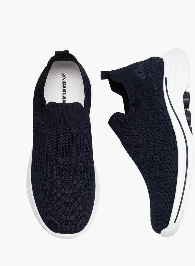 Oaklan by Shoexpress Textured Slip-On Sports Shoes with Pull Tab