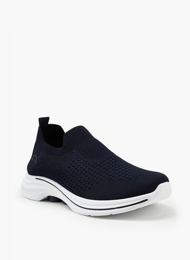 Oaklan by Shoexpress Textured Slip-On Sports Shoes with Pull Tab - Image 3