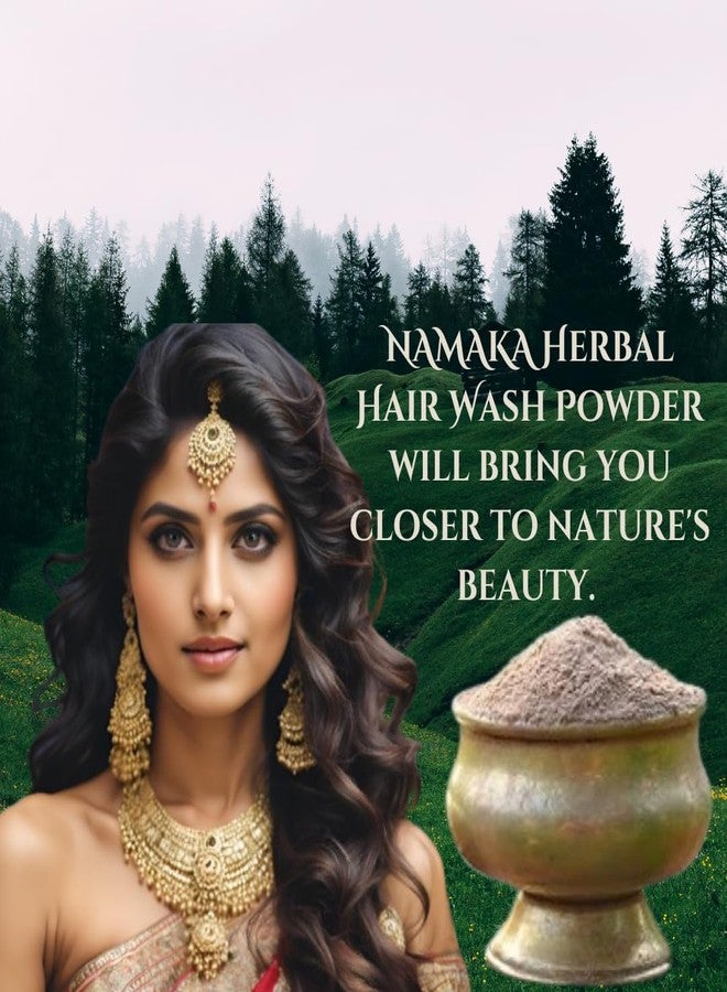 NAMAKA 100% Herbal Hair Wash Powder 250 Gram- Natural,Rice Flower, Green Gram, Black Gram, Vetiver, Fenugreek, Hibiscus, Neem & Lemon | No Preservatives - Image 3