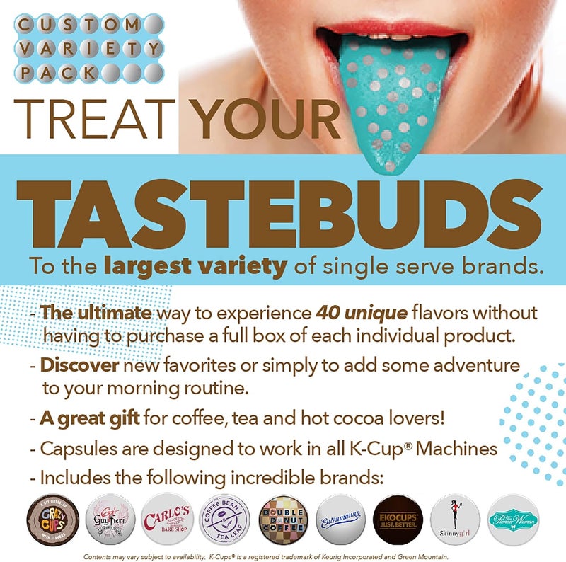 Crazy Cups Flavored Decaf Coffee Pods Variety Pack - 36 Count Assorted Decaffeinated Flavored Coffee Sampler Compatible with Keurig K Cups - Image 3