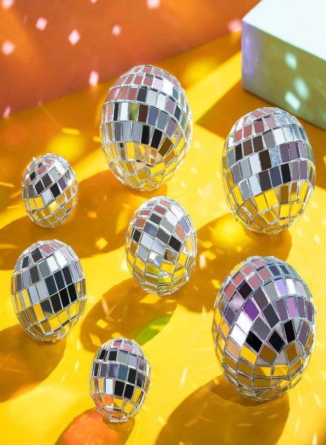WedFeir 24pcs Disco Ball Cupcake Toppers Disco Ball Birthday Party Decorations, 1970s Disco Ball Cake Picks Theme Cake Decor for Disco Theme Party Favor. - Image 4