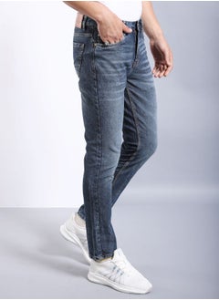 The Indian Garage Co Men Slim Fit Solid Mid-Rise Stretchable Jeans  - Image 3