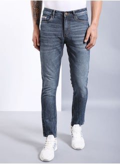 The Indian Garage Co Men Slim Fit Solid Mid-Rise Stretchable Jeans  - Image 1