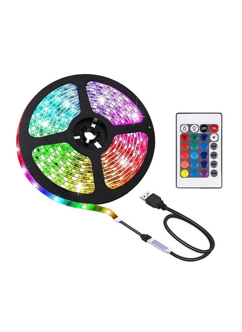 LED Sound Sync Strip Light 2M Multicolor with Remote Control, USB Powered, Ideal for TV Backlighting, Gaming Room, Bedroom, Indoor Decor and Desktop Computer Decoration