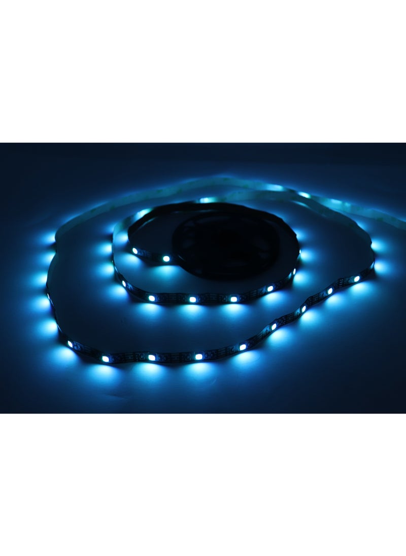 Teso - LED Sound Sync Strip Light 2M Multicolor with Remote Control, USB Powered, Ideal for TV Backlighting, Gaming Room, Bedroom, Indoor Decor and Desktop Computer Decoration - Image 1