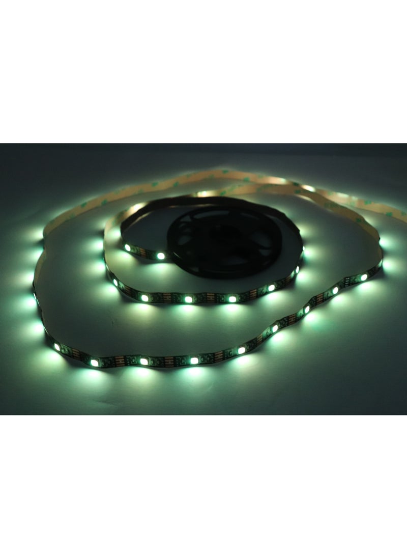 Teso - LED Sound Sync Strip Light 2M Multicolor with Remote Control, USB Powered, Ideal for TV Backlighting, Gaming Room, Bedroom, Indoor Decor and Desktop Computer Decoration - Image 1