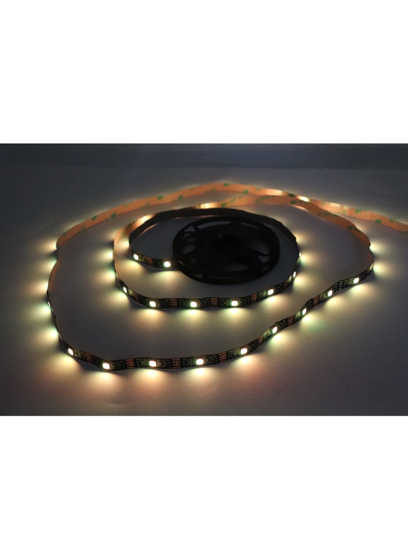 Teso - LED Sound Sync Strip Light 2M Multicolor with Remote Control, USB Powered, Ideal for TV Backlighting, Gaming Room, Bedroom, Indoor Decor and Desktop Computer Decoration - Image 1