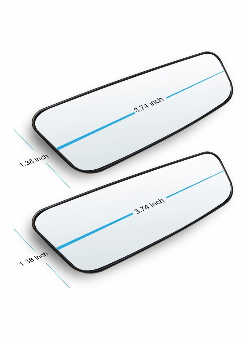KASTWAVE - Blind Spot Mirror Rectangular, HD Glass Convex Lens Frameless Adjustable Blind Spot Mirror - Image 1