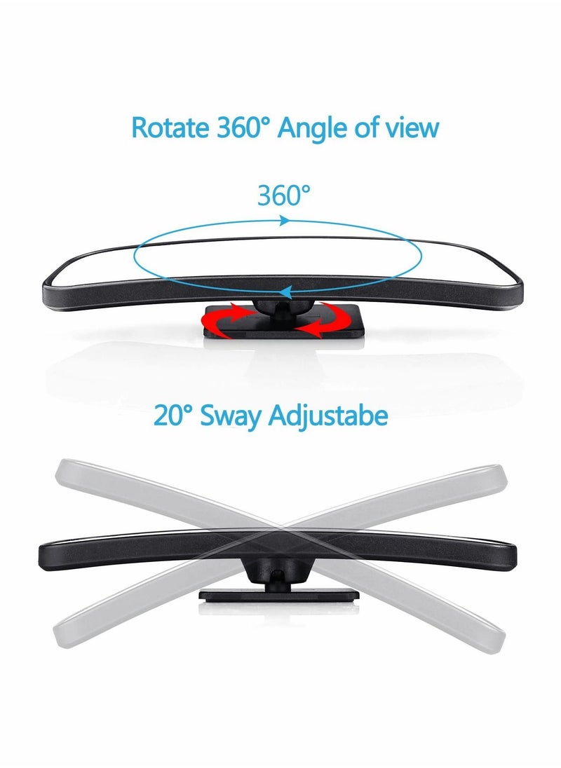 KASTWAVE - Blind Spot Mirror Rectangular, HD Glass Convex Lens Frameless Adjustable Blind Spot Mirror - Image 1