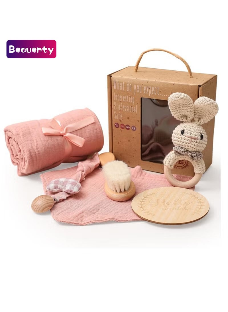 بيوينتي مجموعة هدايا الأطفال الخشبية للمواليد الجدد - Image 1