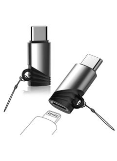 Generic 2 Pack Lightning Female to USB C Male Adapter Fast Charge Lightning Female to USB Type-C Male Adapter Durable Compact Universal Compatibility for iPhone 15/ 15 Pro/ 15 Pro Max/ 15 Plus  - Image 1