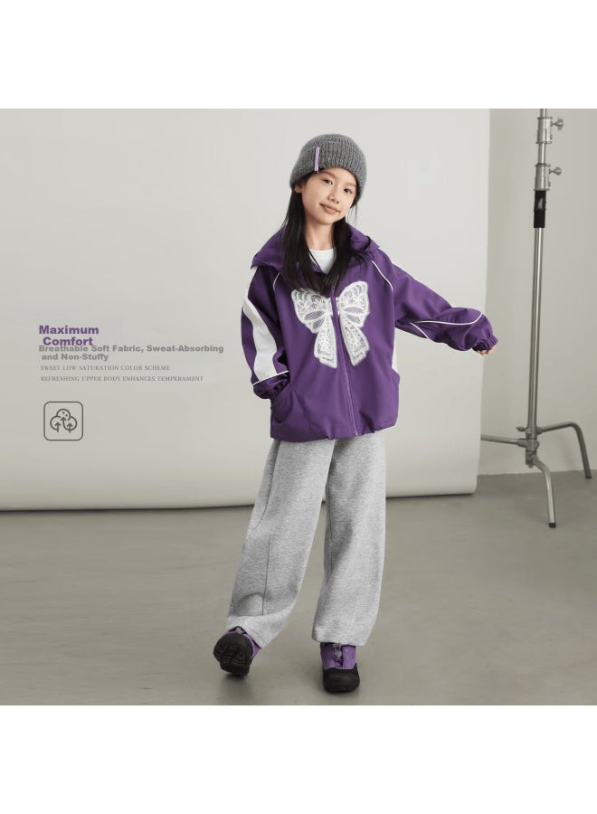Luson Chen Dazhu Girls' Pants Spring And Autumn Thin Large Kids Sports Sweatpants Children's Casual Pants Stylish - Image 3