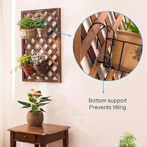 LIVECOOL Airnest Black Metal Round Hanging Flower Pot Holders for Balcony, Garden & Indoor Decor | Sturdy Metal Planter Hangers, Space-Saving Hanging Baskets (Pack of 1) - Image 5