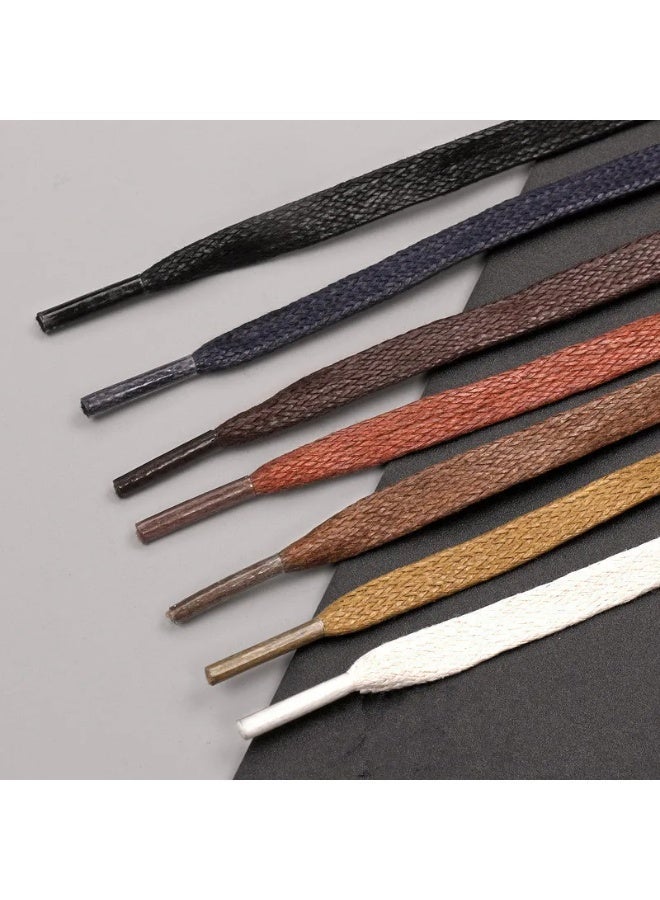 Flat cotton shoelaces for men's and women's boots and sneakers - Image 2